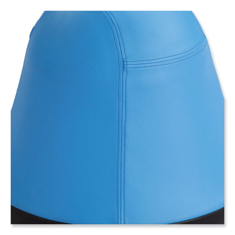 Runtz Swivel Ball Chair, Backless, Supports Up to 250 lb, Baby Blue Vinyl