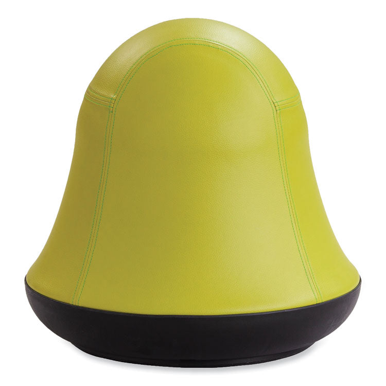 Runtz Swivel Ball Chair, Backless, Supports Up to 250 lb, Green Vinyl