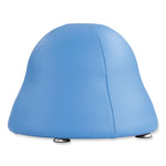 Runtz Ball Chair, Backless, Supports Up to 250 lb, Baby Blue Vinyl Seat, Silver Base