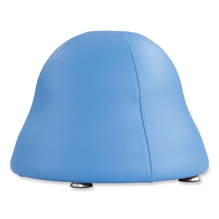 Runtz Ball Chair, Backless, Supports Up to 250 lb, Baby Blue Vinyl Seat, Silver Base