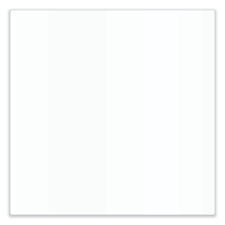 Aria Low-Profile Frameless Magnetic Glassboard, 48" x 36", White Surface