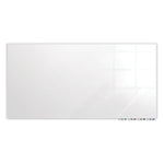 Aria Low-Profile Frameless Magnetic Glassboard, 72" x 48", White Surface