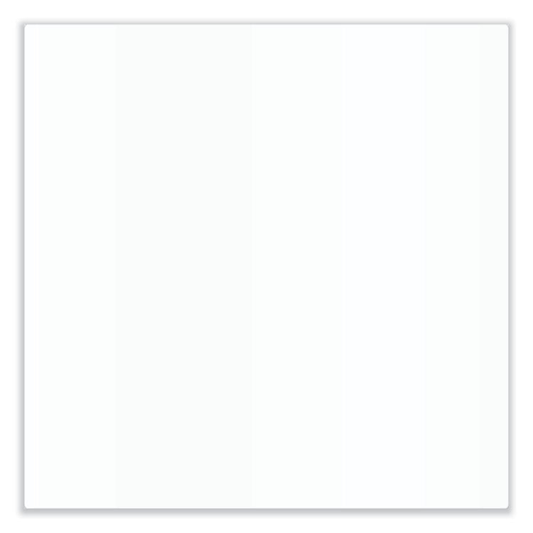 Aria Low-Profile Frameless Magnetic Glassboard, 36" x 24", White Surface
