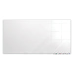 Aria Low-Profile Frameless Magnetic Glassboard, 36" x 24", White Surface