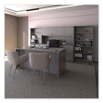 Alera Valencia Series Full Pedestal File, Left or Right, 2 Legal/Letter-Size File Drawers, Gray, 15.63" x 20.5" x 28.5"