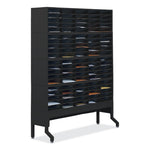 E-Z Sort Satellite Mail Station Base, 57.5 x 18.25 x 14 to 19, Black