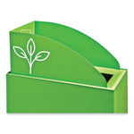 Mixx Recycling Center Lid, Topper Style, 9.87w x 19.87d x 0.62h, Green