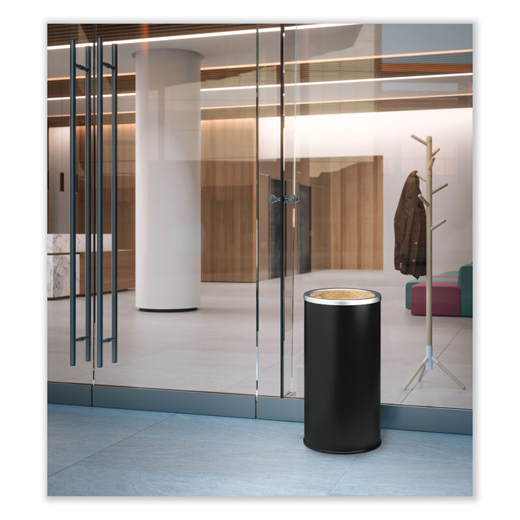 Ash Urn, 10" dia x 20"h, Black