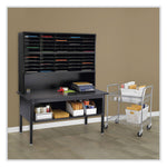 E-Z Sort Sorter Module, 20 Compartments, 57.5 x 13 x 14.25, Black