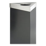 Trifecta Waste Receptacle Lid, No Inscription, 20w x 20d x 3h, Stainless Steel