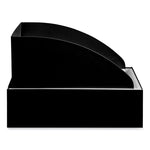 Mixx Recycling Center Lid, Topper Style, 9.87w x 19.87d x 0.62h, Black