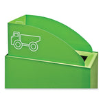 Mixx Recycling Center Lid, Topper Style, 9.87w x 19.87d x 0.62h, Green