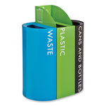 Mixx Recycling Center Lid, Topper Style, 9.87w x 19.87d x 0.62h, Green