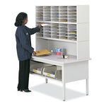E-Z Sort Additional Mail Trays, 5 Shelves, 11 x 12.5 x 0.5, Gray