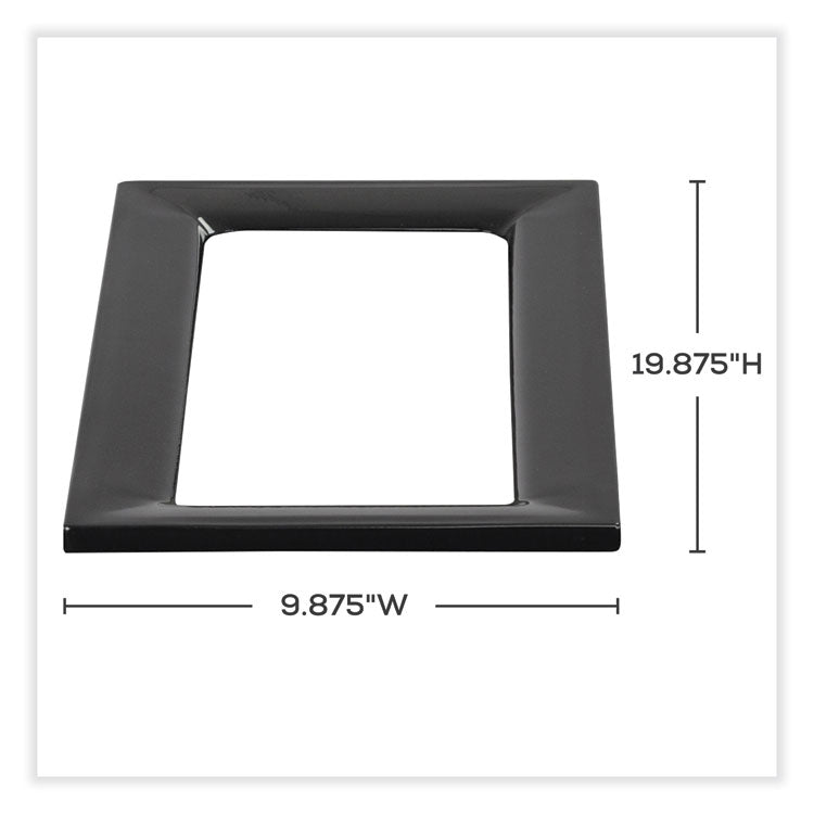 Mixx Recycling Center Lid, 9.87w x 19.87d x 0.62h, Black