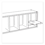 E-Z Sort Additional Mail Trays, 5 Shelves, 11 x 12.5 x 0.5, Black