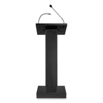 ZED Lectern with Speaker, 19.75 x 19.75 x 49, Black