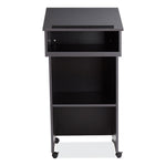 Tabletop Lectern and AV Cart/Lectern Base, 23.75 x 19.87 x 47.5, Black