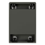 Arch Pull 20 Deep Mobile Pedestal File, 2-Drawer: Box/File, Letter, Charcoal, 15 x 19.88 x 23.75