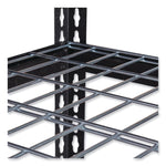 Iron Horse 2300 Wire Deck Shelving, Four-Shelf, 36w x 18d x 60h, Black