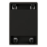 Arch Pull 20 Deep Mobile Pedestal File, 2-Drawer: Box/File, Letter, Black, 15 x 19.88 x 23.75