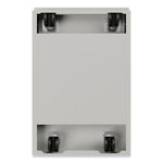 Full-Width Pull 20 Deep Mobile Pedestal File, 3-Drawer: Box/Box/File, Letter, Arctic Silver, 15 x 19.88 x 27.75
