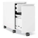 Zip Mobile Pedestal File, 1-Drawer, File, Legal/Letter, White, 10 x 19.88 x 21.75