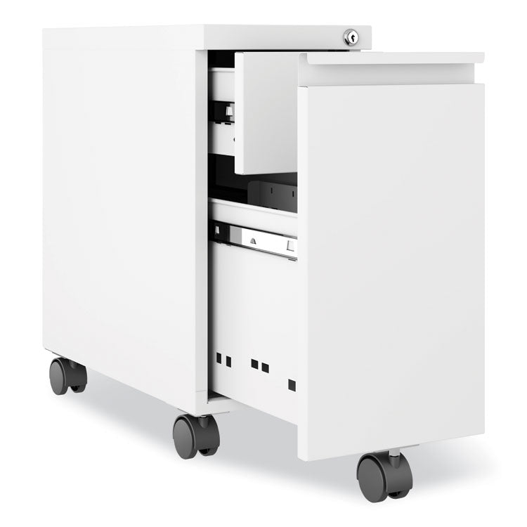 Zip Mobile Pedestal File, 1-Drawer, File, Legal/Letter, White, 10 x 19.88 x 21.75