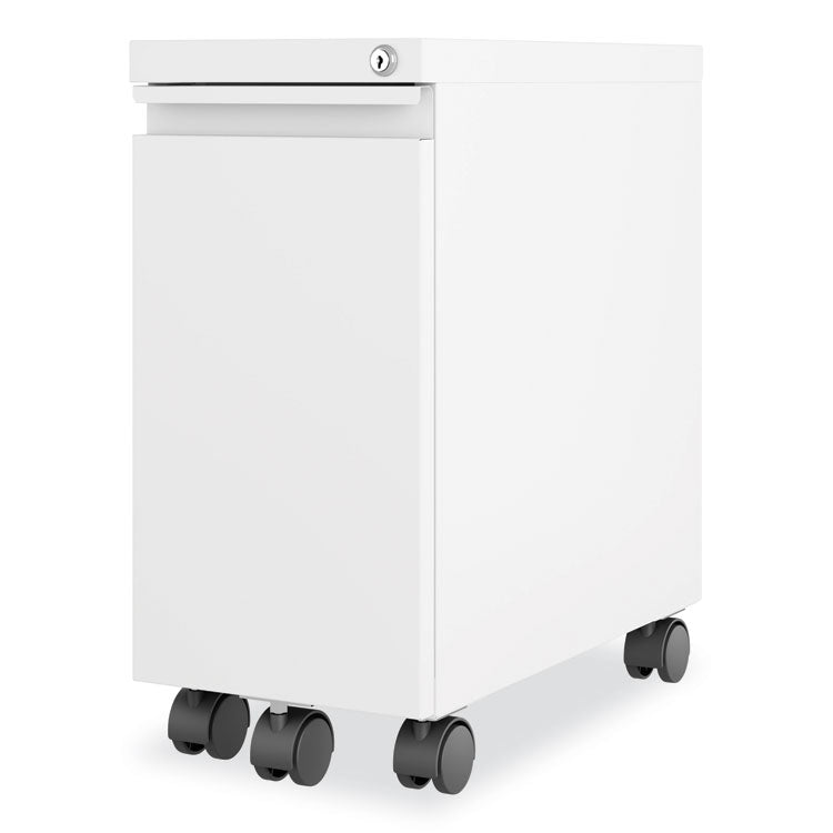 Zip Mobile Pedestal File, 1-Drawer, File, Legal/Letter, White, 10 x 19.88 x 21.75
