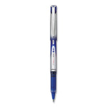 VBall Grip Liquid Ink Rollerball Pen, Stick, Fine 0.7 mm, Blue Ink, Blue/Silver Barrel, Dozen
