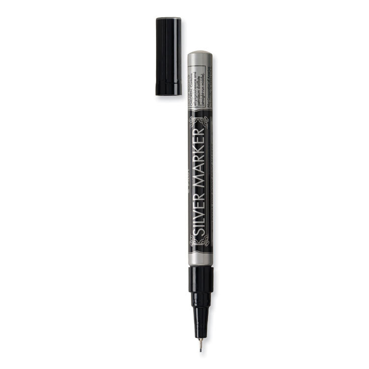 Creative Art And Crafts Marker, Extra-Fine Brush Tip, Silver