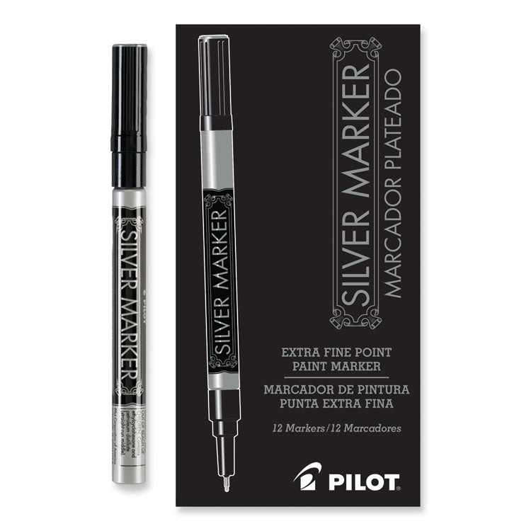 Creative Art And Crafts Marker, Extra-Fine Brush Tip, Silver