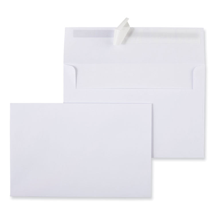 Peel Seal Strip Business Envelope, #A9, Square Flap, Self-Adhesive Closure, 5.74 x 8.75, White, 100/Box