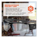 Skullerz Dagr Safety Glasses, Black Nylon Impact Frame, AntiFog Indoor/Outdoor Polycarbonate Lens