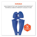 Squids 3420 Dual Clip Swivel Glove Clip Holder, 1 x 0.6 x 5.5, Acetal Copolymer, Blue, 100/Pack