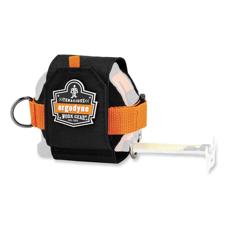 Squids 3770 Belt Clip Tape Measure Holder, X-Large, 3.62 x 7.25 x 2.5, Polyester, Black