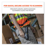 Squids 3135 Barcode Scanner Belt with Hook + Adaptor Strap, Small: 29" to 53" Long, Black