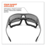 Skullerz Odin Safety Glasses, Black Nylon Impact Frame, Copper Polycarbonate Lens