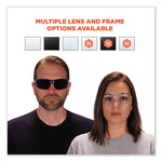 Skullerz Vali Frameless Safety Glasses, Black Nylon Impact Frame, Anti-Fog Clear Polycarbonate Lens