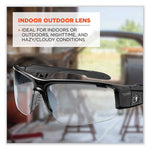 Skullerz Dagr Safety Glasses, Black Nylon Impact Frame, Indoor/Outdoor Polycarbonate Lens