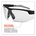 Skullerz Skoll Safety Glasses, Black Nylon Impact Frame, Anti-Fog, Indoor/Outdoor Polycarbonate Lens