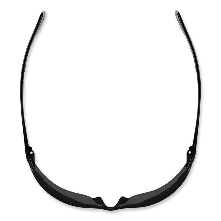 Skullerz Vali Frameless Safety Glasses, Black Nylon Impact Frame, Anti-Fog Smoke, Polycarbonate Lens