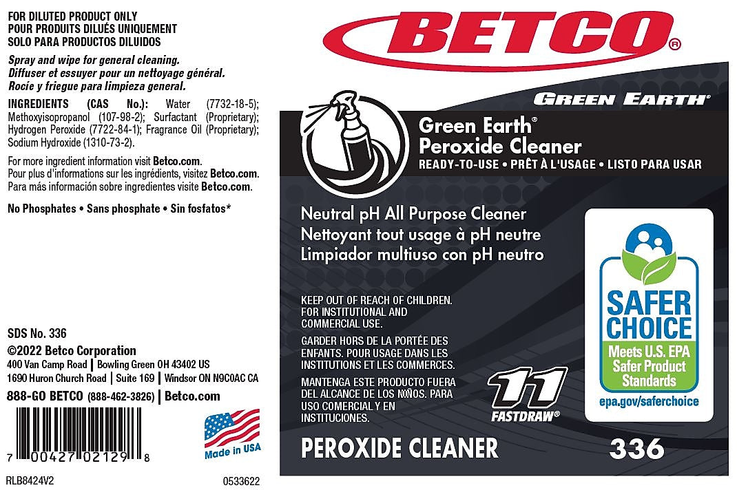 Betco Green Earth Secondary Label, 24/Pack (3369090)