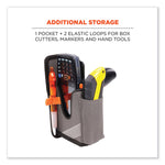 Squids 5541 Handheld Barcode Scanner Holster with Belt Clip, 2 Compartments, 2.75 x 3.5 x 7.3, Polyester,Gray