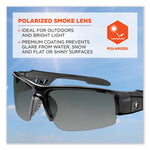 Skullerz Dagr Safety Glasses, Black Nylon Impact Frame, Polarized Smoke Polycarbonate Lens