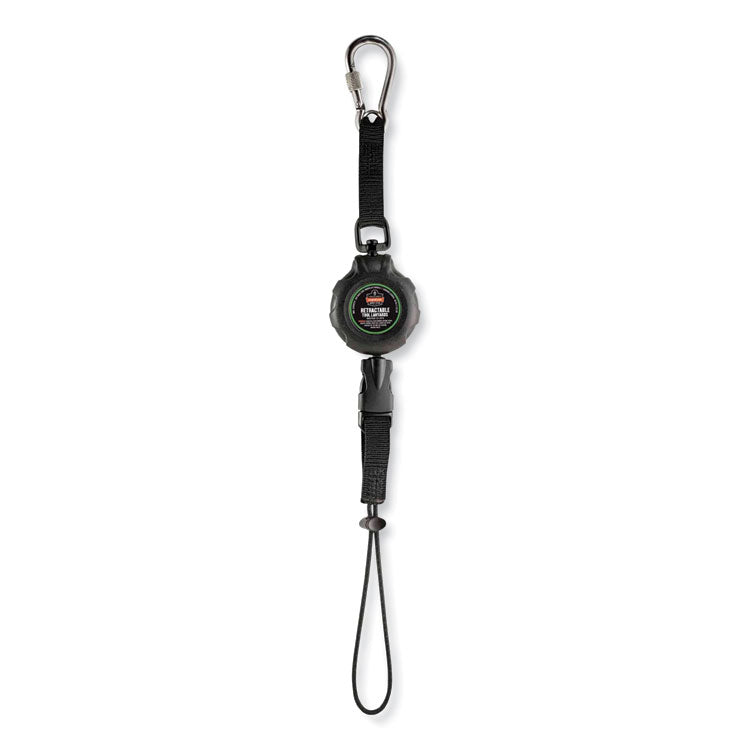 Squids 3001 Retractable Tool Lanyard with Choking-Loop Tool Tether + Carabiner Anchor, 2 lb Max Working Capacity, 48" Long