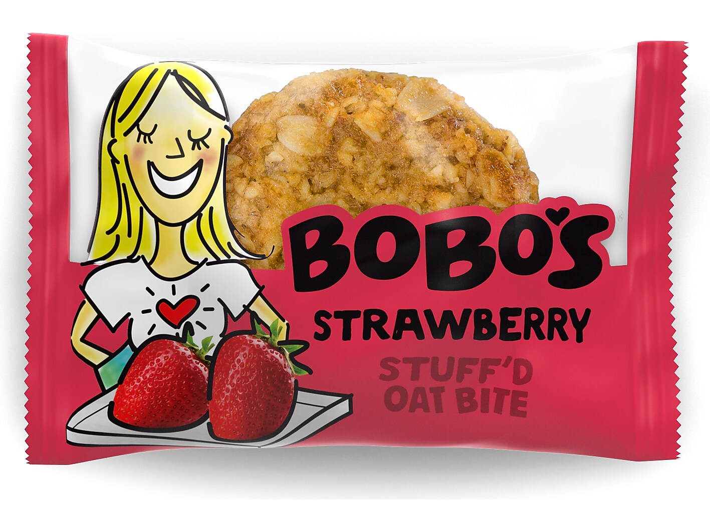 Bobo's Gluten-Free Strawberry Stuff'd Oat Bite, 32.5 oz., 25 Bars/Box (128-75-D)