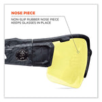 Skullerz Dagr Safety Glasses, Black Nylon Impact Frame, Yellow Polycarbonate Lens
