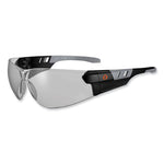 Skullerz Saga Frameless Safety Glasses, Black Nylon Impact Frame, Anti-Fog Indoor/Outdoor Polycarbonate Lens