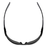 Skullerz Saga Frameless Safety Glasses, Black Nylon Impact Frame, Anti-Fog Smoke Polycarbonate Lens